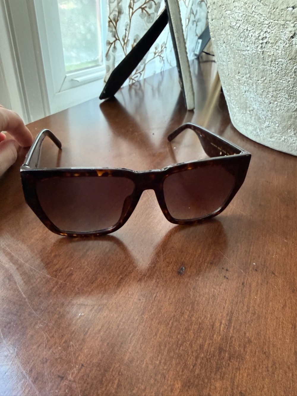 Marc Jacobs Tortoiseshell Square Sunglasses - Dark Brown Lenses - Picture 5 of 6